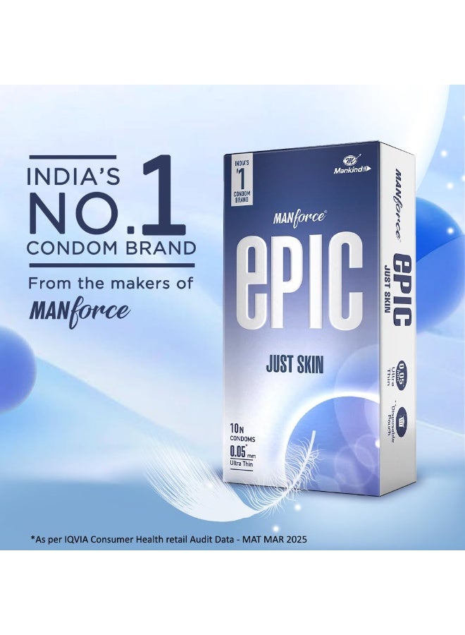 Manforce Epic Just Skin 10N Condoms | 0.05mm Ultra Thin - Image 2